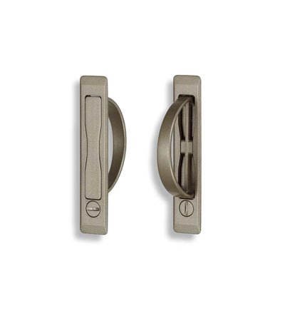 简易带锁回转把手