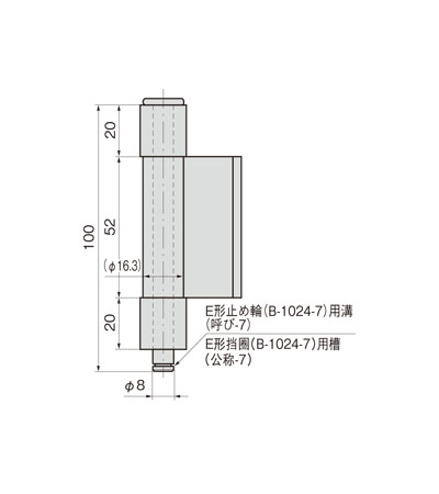 L型暗合页（3管）