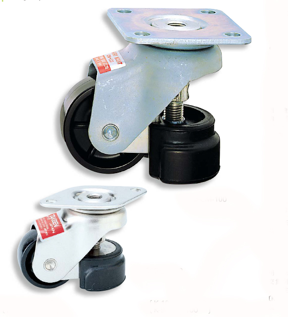 水平调节支撑型脚轮